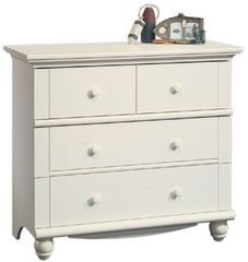 Harbor View 3-Drawer Chest Antique White - Sauder Furniture - 158013