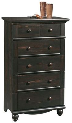 Harbor View 5-Drawer Chest Antiqued Paint - Sauder Furniture - 401323