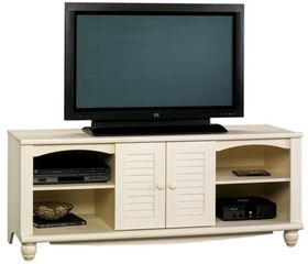 Harbor View Entertainment Credenza Antiqued White - Sauder Furniture - 403679