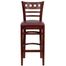 HERCULES American Back Wood Restaurant Bar Stool - Burgundy Vinyl Seat, Mahogany Finish - XU-DGW0030BARAMR-MAH-BURV-GG