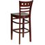 HERCULES American Back Wood Restaurant Bar Stool - Mahogany Finish - XU-DGW0030BARAMR-MAH-GG