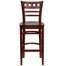 HERCULES American Back Wood Restaurant Bar Stool - Mahogany Finish - XU-DGW0030BARAMR-MAH-GG
