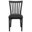 HERCULES Black Schoolhouse Back Metal Chair with Black Vinyl Seat - XU-DG6Q4BSCH-BLKV-GG