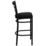 HERCULES Black Window Back Metal Bar Stool with Black Vinyl Seat - XU-DG6R7BWIN-BAR-BLKV-GG