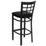 HERCULES Black Window Back Metal Bar Stool with Black Vinyl Seat - XU-DG6R7BWIN-BAR-BLKV-GG