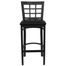 HERCULES Black Window Back Metal Bar Stool with Black Vinyl Seat - XU-DG6R7BWIN-BAR-BLKV-GG