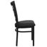 HERCULES Black Window Back Metal Chair with Black Vinyl Seat - XU-DG6Q3BWIN-BLKV-GG