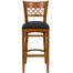 HERCULES Cherry Finished Lattice Back Wood Bar Stool - Black Vinyl Seat - XU-DGW0015BARLAT-CHY-BLKV-GG