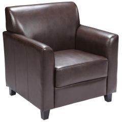 HERCULES Diplomat Series Brown Leather Chair - BT-827-1-BN-GG