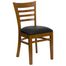 HERCULES Ladder Back Cherry Wood Chair with Black Vinyl Seat - XU-DGW0005LAD-CHY-BLKV-GG