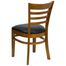 HERCULES Ladder Back Cherry Wood Chair with Black Vinyl Seat - XU-DGW0005LAD-CHY-BLKV-GG
