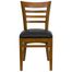 HERCULES Ladder Back Cherry Wood Chair with Black Vinyl Seat - XU-DGW0005LAD-CHY-BLKV-GG