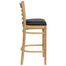 HERCULES Ladder Back Natural Wood Bar Stool with Black Vinyl Seat - XU-DGW0005BARLAD-NAT-BLKV-GG