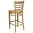 HERCULES Ladder Back Wood Bar Stool with Natural Finish - XU-DGW0005BARLAD-NAT-GG