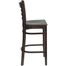 HERCULES Ladder Back Wood Bar Stool with Walnut Finish - XU-DGW0005BARLAD-WAL-GG