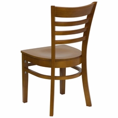 HERCULES Ladder Back Wood Chair with Cherry Finish - XU-DGW0005LAD-CHY-GG
