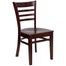 HERCULES Ladder Back Wood Chair with Mahogany Finish - XU-DGW0005LAD-MAH-GG