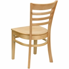 HERCULES Ladder Back Wood Chair with Natural Finish - XU-DGW0005LAD-NAT-GG