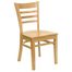 HERCULES Ladder Back Wood Chair with Natural Finish - XU-DGW0005LAD-NAT-GG