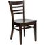 HERCULES Ladder Back Wood Chair with Walnut Finish - XU-DGW0005LAD-WAL-GG