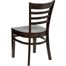 HERCULES Ladder Back Wood Chair with Walnut Finish - XU-DGW0005LAD-WAL-GG