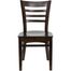 HERCULES Ladder Back Wood Chair with Walnut Finish - XU-DGW0005LAD-WAL-GG