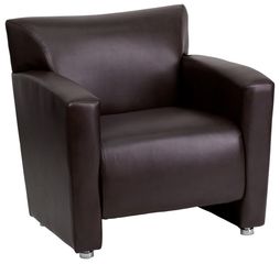 HERCULES Majesty Series Brown Leather Chair  - 222-1-BN-GG