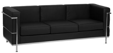 HERCULES Regal Series Contemporary Black Leather Sofa - ZB-Regal-810-3-SOFA-BK-GG