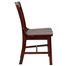 HERCULES School House Back Wood Restaurant Chair with Mahogany Finish - XU-DG-W0006-MAH-GG