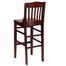 HERCULES Schoolhouse Back Wood Restaurant Bar Stool - Mahogany Finish - XU-DG-W0006BAR-MAH-GG