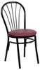 HERCULES Series Fan Back Metal Chair  - XU-698B-BGV-GG