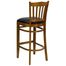 HERCULES Vertical Slat Back Cherry Wood Bar Stool with Black Vinyl Seat - XU-DGW0008BARVRT-CHY-BLKV-GG