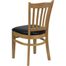HERCULES Vertical Slat Back Natural Wood Chair with Black Vinyl Seat - XU-DGW0008VRT-NAT-BLKV-GG
