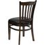 HERCULES Vertical Slat Back Walnut Wood Chair with Black Vinyl Seat - XU-DGW0008VRT-WAL-BLKV-GG