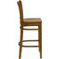 HERCULES Vertical Slat Back Wood Bar Stool with Cherry Finish - XU-DGW0008BARVRT-CHY-GG