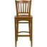 HERCULES Vertical Slat Back Wood Bar Stool with Cherry Finish - XU-DGW0008BARVRT-CHY-GG