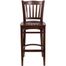 HERCULES Vertical Slat Back Wood Bar Stool with Mahogany Finish - XU-DGW0008BARVRT-MAH-GG