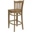 HERCULES Vertical Slat Back Wood Bar Stool with Natural Finish - XU-DGW0008BARVRT-NAT-GG