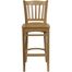 HERCULES Vertical Slat Back Wood Bar Stool with Natural Finish - XU-DGW0008BARVRT-NAT-GG