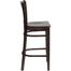 HERCULES Vertical Slat Back Wood Bar Stool with Walnut Finish - XU-DGW0008BARVRT-WAL-GG