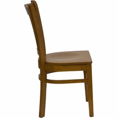 HERCULES Vertical Slat Back Wood Chair with Cherry Finish - XU-DGW0008VRT-CHY-GG