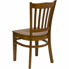 HERCULES Vertical Slat Back Wood Chair with Cherry Finish - XU-DGW0008VRT-CHY-GG