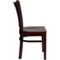 HERCULES Vertical Slat Back Wood Chair with Mahogany Finish - XU-DGW0008VRT-MAH-GG