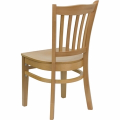 HERCULES Vertical Slat Back Wood Chair with Natural Finish - XU-DGW0008VRT-NAT-GG