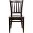 HERCULES Vertical Slat Back Wood Chair with Walnut Finish - XU-DGW0008VRT-WAL-GG
