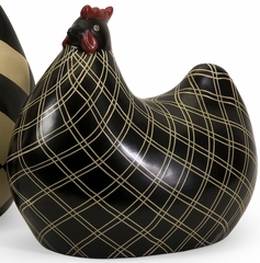 Herrick Black and White Chickens (Set of 2) - IMAX - 19095-2