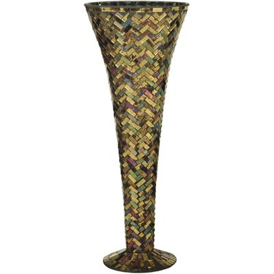 Herringbone Large Vase - Dale Tiffany