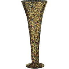 Herringbone Large Vase - Dale Tiffany