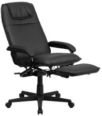 High Back Black Leather Executive Reclining Office Chair - BT-70172-BK-GG