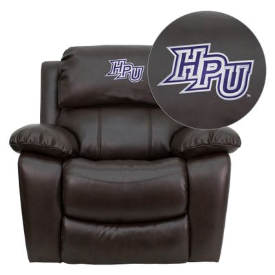 High Point University Panthers Leather Rocker Recliner - MEN-DA3439-91-BRN-45011-EMB-GG